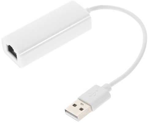 Hemobllo Adaptador de Red Ethernet USB para Portátil, Convertidor Rj-45 10/100Mbps sin Controladores, Carcasa ABS, sin Retraso