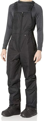 PAIDAXING Pantalon de ski imperméable pour homme et femme - Fermeture éclair thermique - Coupe-vent - Taille haute - Salopette de ski - Salopette de randonnée en plein air avec poches