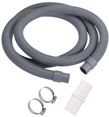 Kit De Rallonge De Tuyau D'évacuation Universel 100 Cm For Lave-linge Et Lave-vaisselle, Avec Colliers De Serrage Et Support De Tuyau D'évacuation En U