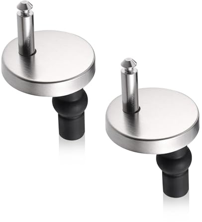 LAIVIYA Anclaje Tapa WC, 2PCS Bisagras Tapa Wc Para Fijar La Placa Del Inodoro, Bisagras De Acero Inoxidable, Reparación De La Tapa Del Inodoro