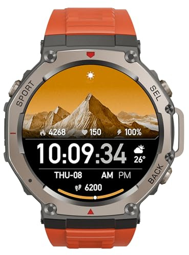 vexl Cavinoo GPS Sports Smartwatch Bluetooth Calling 5ATM Waterproof (Red)