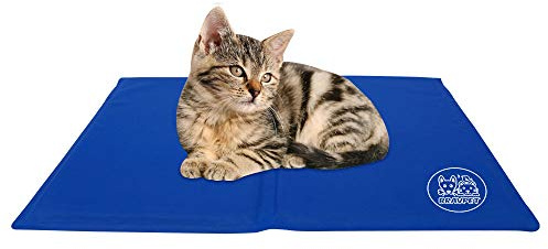 Bravpet Tappetino Rinfrescante, Imbottitura auto-rinfrescante per animali domestici, Comodità per Cani e Gatti(M)