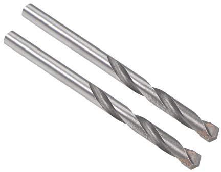 sourcing map Hartmetall-Spiralbohrer 4 mm Metallbohrer für Edelstahl Kupfer Aluminium Zinklegierung Eisen 2 Stück