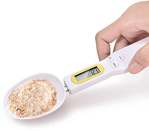Bilancia da cucina digitale portatile con display LCD, cucchiaio da 500G 0,1 g cucchiaio per porzionatura tè, farina, spezie, medicina etc.