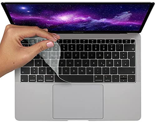 MyGadget Tastaturschutz für Apple MacBook Air 13 Zoll [ 2018-2020] - Folie für EU Tastatur - Keyboard Cover - Transparent