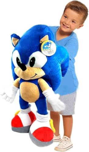 Sonic The Hedgehog Sonic - Peluche con licenza originale, 80 cm, 80 cm