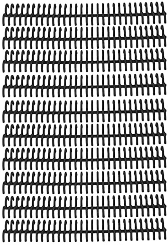 10 Stück Kamm Binderücken Spiralbinderücken 22mm 30 Ringe Schwarzer Kunststoff Loseblatt Bindekämme A4 Bindekapazität 180 Seiten Schreibwaren Buchring für Notizbuch Sammelalbum(Schwarz)