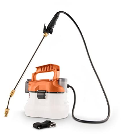 Powerplus - Pulverizador de batería Dual POWDPG80400-20 V, Lanza telescópica, presión de 5 Bares, caudal 500 ml/min, Capacidad 4 l