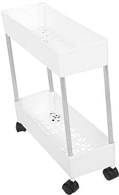SEWOART Mehrschichtiger Beweglicher Aufbewahrungswagen Mit Stabilem Rahmen Schlanker Küchen Bad-Trolley Rollbarer Stauraumwagen Für Flexibles Ordnungsmanagement Zuhause