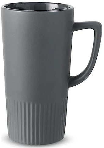 Taza de café grande de porcelana de 600 ml, clásica con asa, regalo para papá y hombres, capuchino, XXL para oficina y hogar