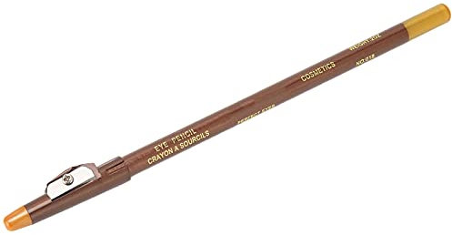 Bartstift, Liner-Form-Styling-Werkzeug mit Bleistiftspitzer, Bartstift für Reisen, Zuhause, Salon (hellbraun)