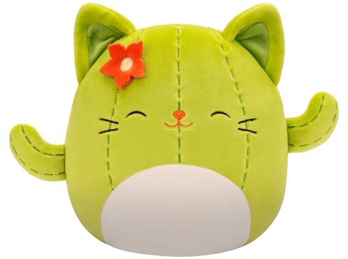 Squishmallows Peluche originale di Jazwares ufficiale di Ms. Miss Green Cactus, 20,3 cm (piccolo)