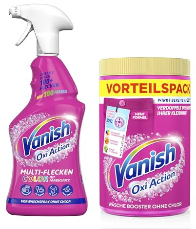 Vanish Oxi Action Anti-Flecken-Set Pink - Für bunte Wäsche