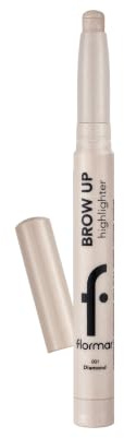 FLORMAR Highlighter Make Up Pen– Cremiges Highlighter Stift Make Up für Gesicht & Augenbrauen – Glänzende Champagnerfarbe – Lichtreflektierend & Langanhaltend – Ideal als Kontur- & Knickstift