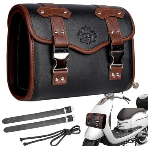 Fukamou Motorrad Lenkertasche und Seitentasche, Satteltasche, universelle Satteltasche für Motorrad, Vordergabel, Lenker, Aufbewahrungstasche, MLS6KYRG5TQFT0PKRWXB