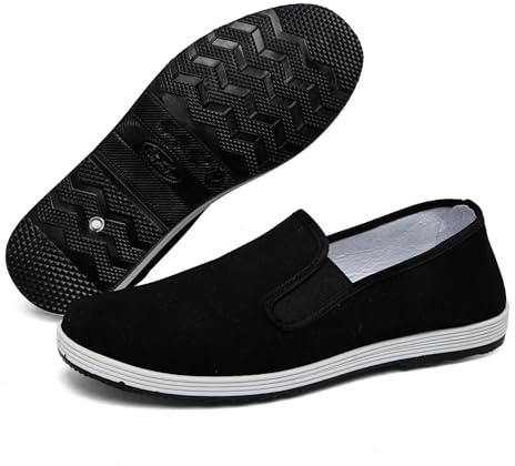 Unisex Kung Fu Shoes, Tai Chi Canvas Martial Arts Slippers