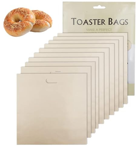 Sacchetti antiaderenti per tostapane, sacchetti per tostapane, resistenti al calore, riutilizzabili, sacchetti per formaggio, facili da pulire