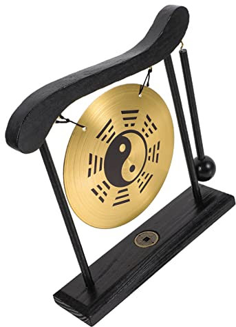 Garneck Gong-Ornament – ​​Vintage-gong-Aussehen Gong-Handwerk Aus Legierung Perfekte Schreibtischdekoration Fürs Büro