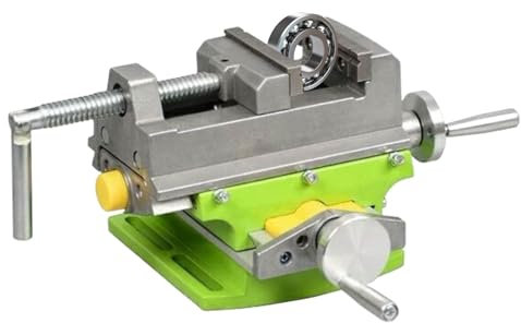 Vllold Étau de perceuse de table | Petit étau de fraisage coulissant en croix – Pince de fraisage en métal, perceuse robuste pour le travail du bois