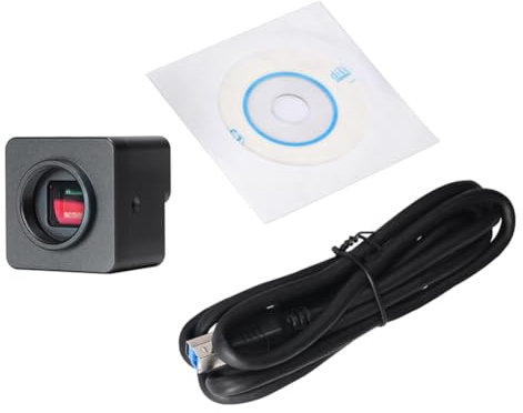 Cpolebev USB-Mikroskopkamera, 4K-UHD-Mikroskop, Digitale USB-Kamera 8 MP mit 1/1,8-Sensor, USB2.0-Schnittstelle, Langlebig, Einfache Installation