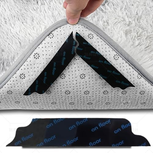 HIZOFY Washable Rug Gripper-10pcs anti slip rug underlay and rug gripper for carpet Laminate Floor and Wooden Floor- Carpet Gripper for Marble hard floor- Multi-Purpose Non-Slip Gripper Pads