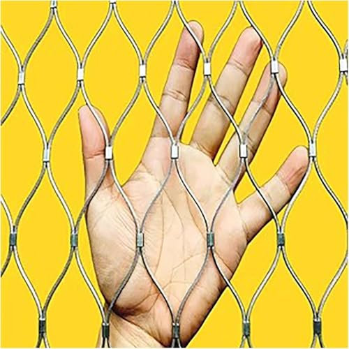 Rete a corda flessibile in acciaio inox Rete di recinzione in acciaio inossidabile, resistente, con connessioni a scatto, fori for rete di recinzione intrecciata flessibile for giardino agricolo Rete