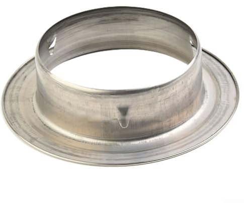 HEIBTENY Round Pipe Flange Seat Tube Cover Air Ventilation Duct Connector Wall Ceiling Rosette Plate 70/80/100mm(100mm)