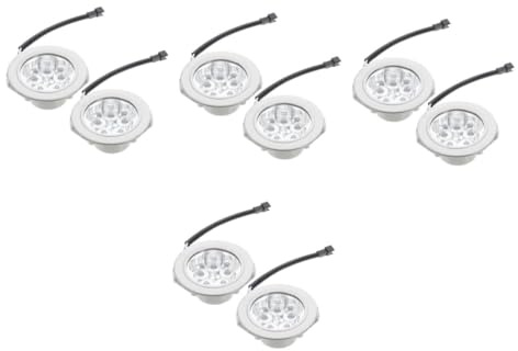 FIXOSHEE 4pcs LED Range Hood Light Bulb Acv Energy Saving Cool for Kitchen Cooker Hood Replacement Compact Flat Edge Design Safe Efficient Lighting for Stove and Under Cabinet Use