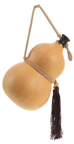 FIXOSHEE Portable Collapsible Gourd-Shaped Water Storage Jug with Cork Elegant Wine Container for Travel and Home Decor Multipurpose Bottle Inspired by Chinese Retro Design