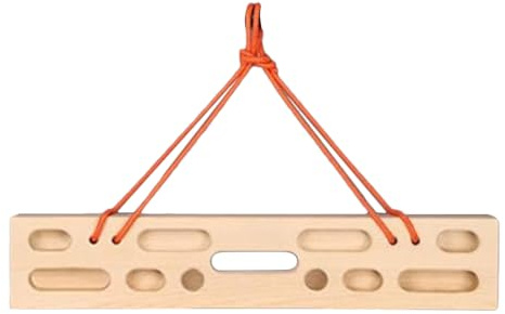 Klettertrainer Fingerboard Tragbares Holzbrett mit Multi-Griff
