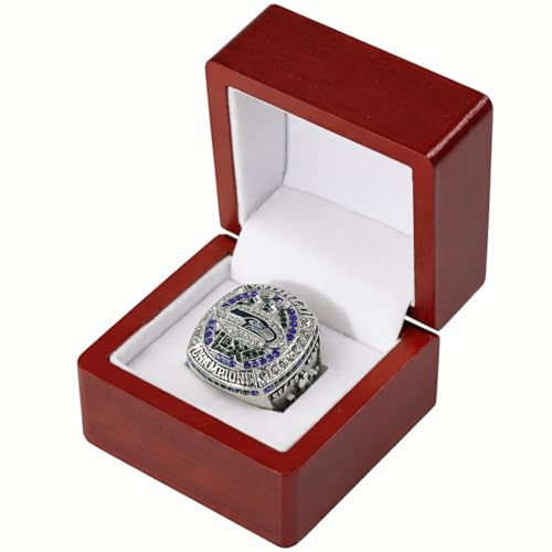 Wonsunte 2026 Seahawks Championship Rings Replik mit Box, Sammlerstück für American Football, Geschenk für Fans, Alumni und Sammler,11#