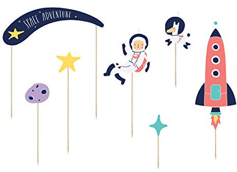 Cake-Topper Kuchendeko - Tortendekoration (Kosmos)
