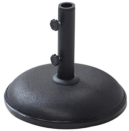 Crystals Concrete Parasol Base for Garden Patio Umbrella Sunshade Holder Stand - 11 Kg, Green