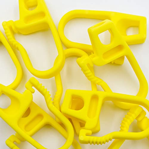 Kombi 20 Stück Kunststoff-Haken Elastikseil 8 mm PVC Bootsplane Ausziehplane Karabinerhaken Haken Kunststoff Seil Elastikseil 20 Stück