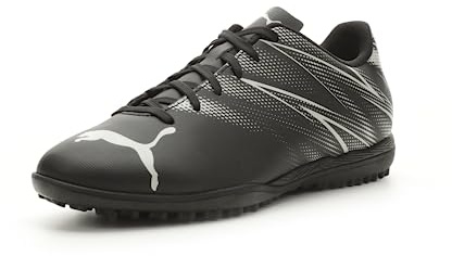 Puma Herren Attacanto Turf Trainer Sneaker, Black-Silver Mist, 42.5 EU