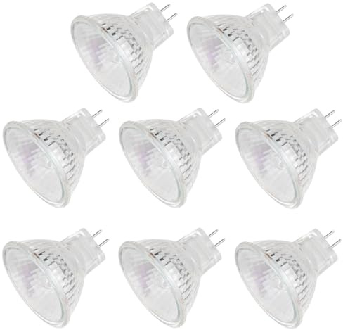 VINBE MR11 Halogen Light Bulbs, 35W 12V MR11 GU4 Halogen Spot Bulbs Lamp, Warm White,Pack of 8