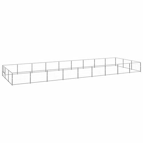 GuyAna Hundezwinger Silbern 27 m² Stahl Welpen ZubehöR Freilaufgehege Kaninchen