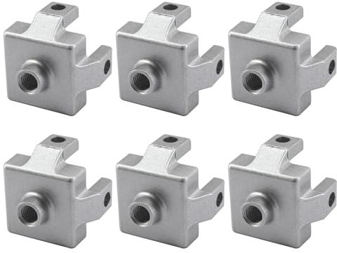 (6 Pieces) 3030 M12 Foot End Connector Floor Mount Base Bracket for T Slot Aluminum Extrusion Profile