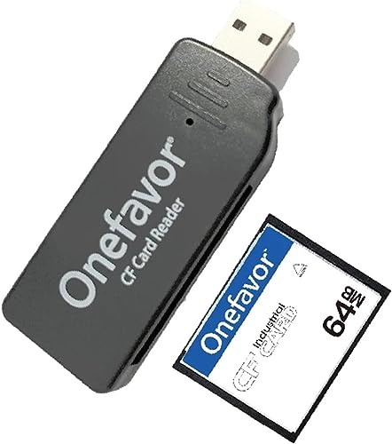 Compact Flash Cards Reader USB2.0 Memory Card Reader Adapter - Plug & Play and Compatible with Windows & Mac (With CF 64M card)