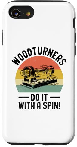 Coque pour iPhone SE (2020) / 7 / 8 Tournage à bois Do It With A Spin Tour à bois
