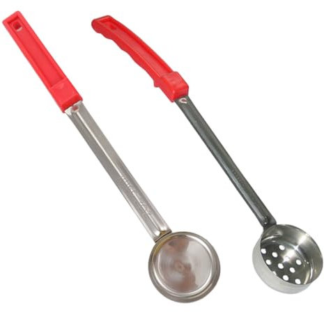 Ciieeo Louche à Sauce à Pizza Manche Long 2pcs en Acier Inoxydable Doseur Pratique et Facile à Nettoyer pour Usage Quotidien Cuisine