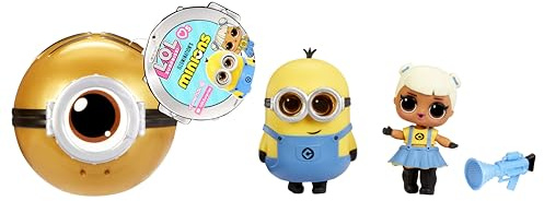 L.O.L. Surprise Loves Minions Tots - Includes 1 Doll, Comes with Fashions and Accessories, Minion-Inspired Ball, Blind Packaging, Collect All 6 Dolls