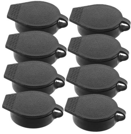 HOMSFOU 8piezas Tapas Antipolvo Para Cerradura Puerta Unidades Resistentes Al Agua Para Cajas Eléctricas Exteriores Protección Para Armarios De Distribución y Control Color Negro