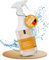 1L Schimmelentferner Aktivchlor gegen Schimmel & Gerüche | Für Bad, Dusche, Fliesen & Wände | Planet Strong® Antischimmel Spray | Made in Germany | Sprühflasche
