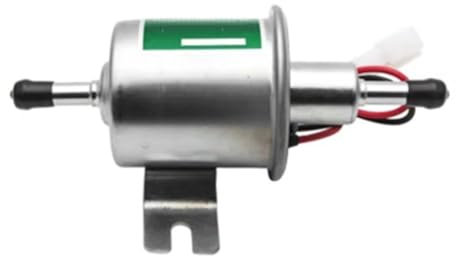Motorrad Kraftstoffpumpe 12V Elektrische Kraftstoffpumpe HEP-02A 8mm Rohre Auto Boot Diessel Niederdruck Für Vergaser Motorrad ATV Motorrad Benzinpumpe(Green)