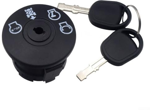 HpLive Interrupteur d'allumage avec 2 clés pour tondeuse HS LT1000 LT2000 LT3000 YTA2V46 GTH24V52LS 4824 Remplacement 193350 532193350 6900-49P1