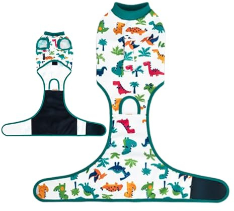 Hunde-Genesungsanzug, Anti-Lecken, Schutzanzug, atmungsaktive Bekleidung, Haustier-Outfit für Wundpflege, Rehabilitation, Komfort, tägliche Prävention