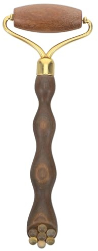 FOMIYES Gesichts Guasha Brett aus Sandelholz mit Doppelter Rolle zur Tiefenmassage für Anti Aging zu Hause