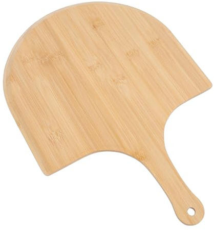 Karlak Bambusoideae Espátula para Pizza Multifuncional con Acabado Pulido y Colgante para Cocinar Fácilmente, Paleta Pizza Cuadrada Eficiente de 11 Pulgadas