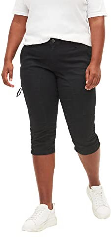 Zizzi damer stora storlekar Slim Fit Caprijeans med fickor Gr 42–56
